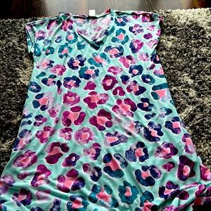Colorful leopard dress